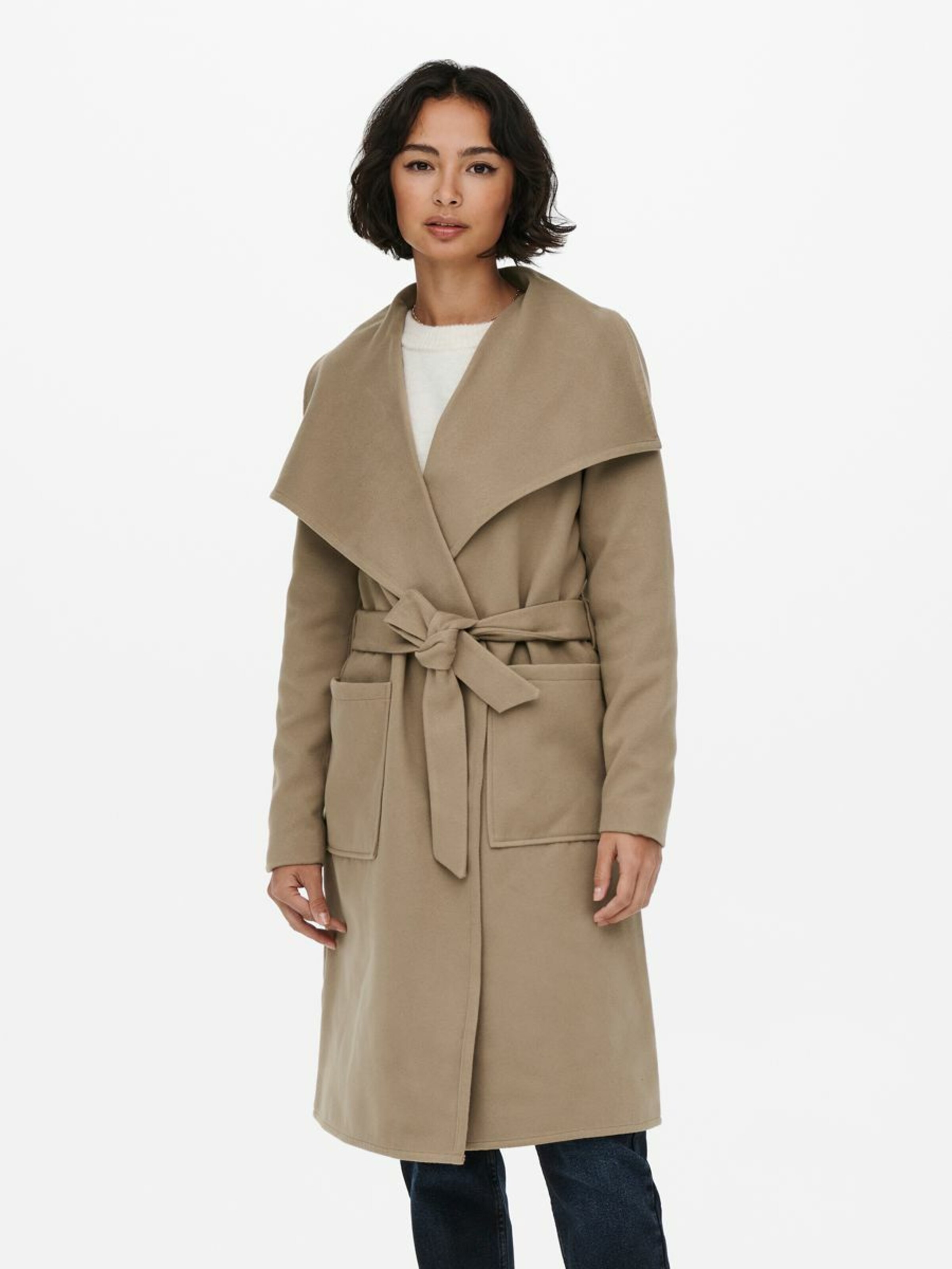 theory coat camel