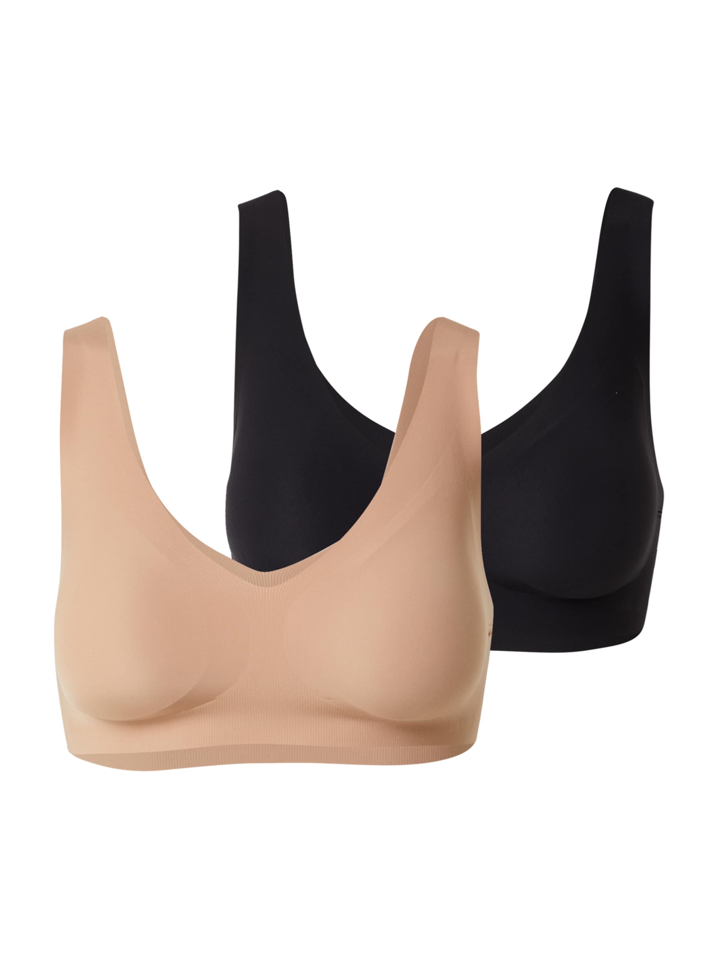 SLOGGI Õlapaelteta topp Rinnahoidja 'ZERO Feel 2.0', värv pruun: eest vaates