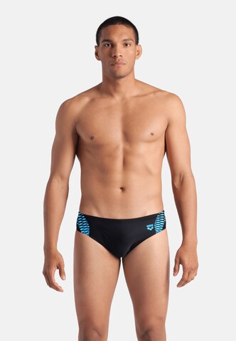 ARENA Bathing trunks 'OPENINGS' in Black: front