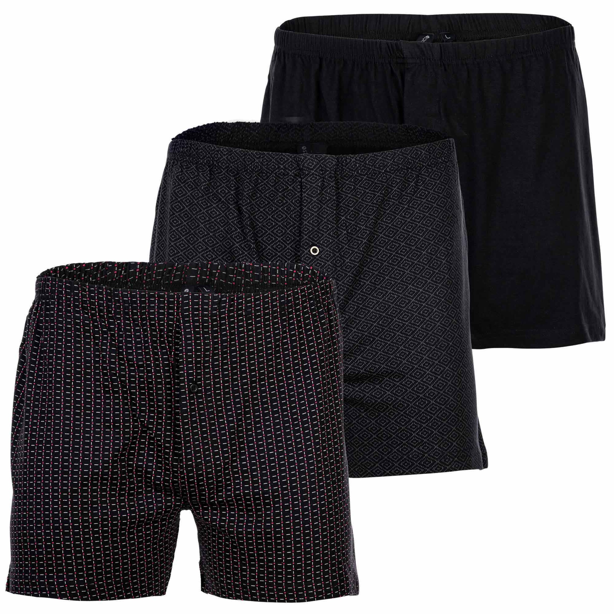 Yourbasics Boxershorts in Schwarz: Vorderseite