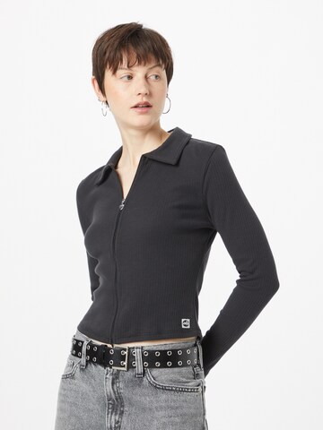 LEVI'S ® Bluza rozpinana 'Right On Rib LS Tee' w kolorze czarny: przód