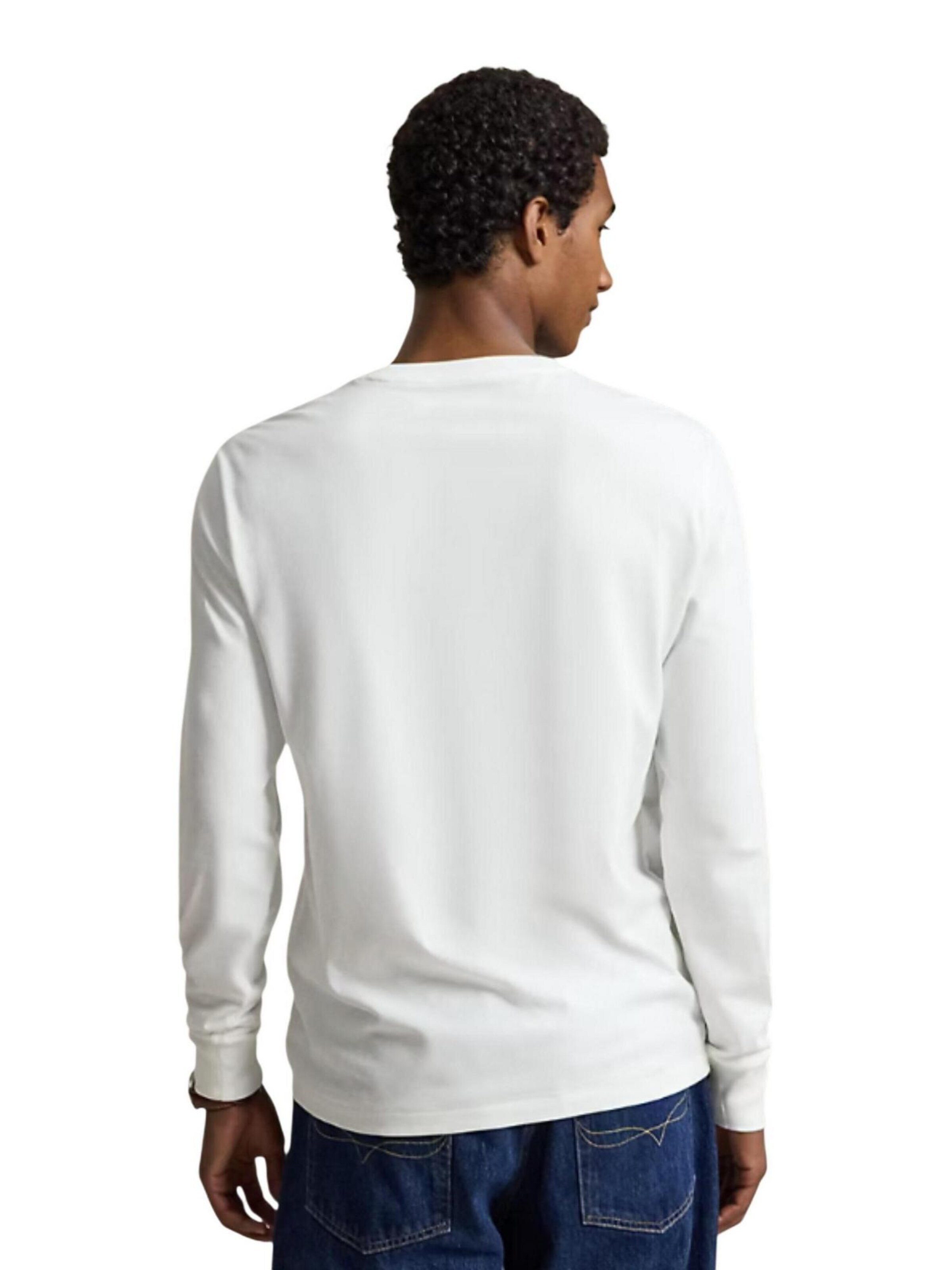 Maglietta 'L/S CREW-SLEEP-TOP 714844759004' di Ralph Lauren in bianco