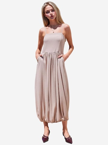 Abito in maglia di Bigdart in beige: frontale