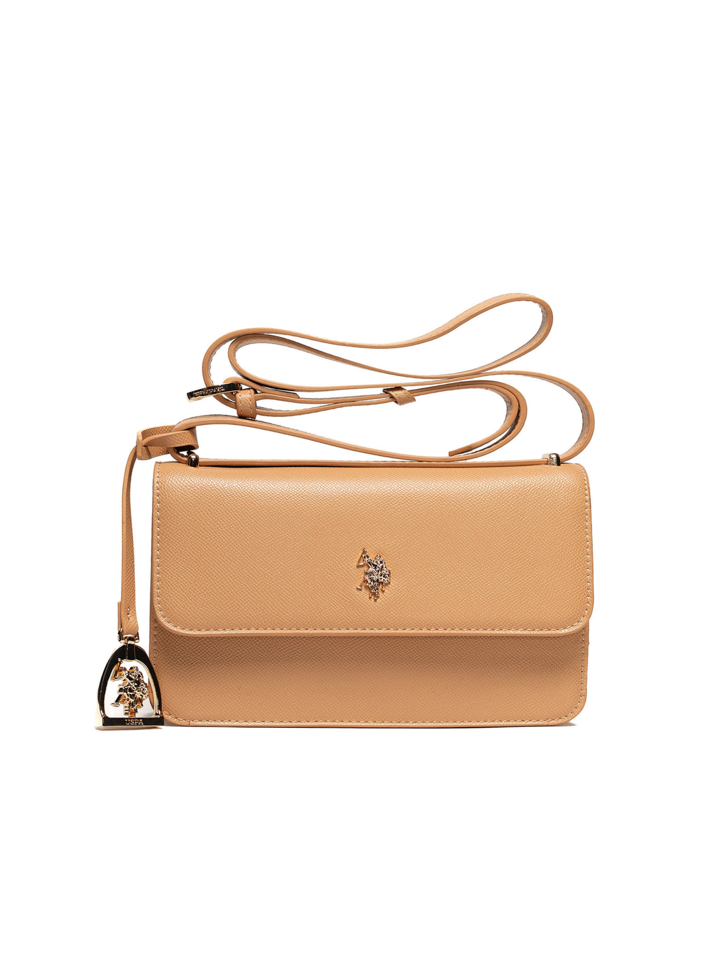 Borsa a spalla di U.S. POLO ASSN. in marrone: frontale
