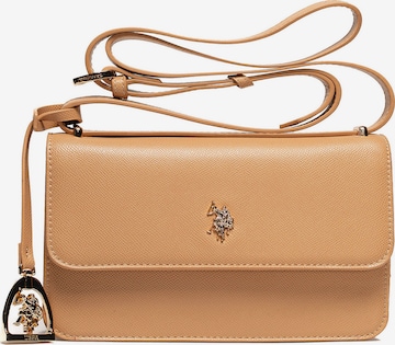 Borsa a spalla di U.S. POLO ASSN. in marrone: frontale