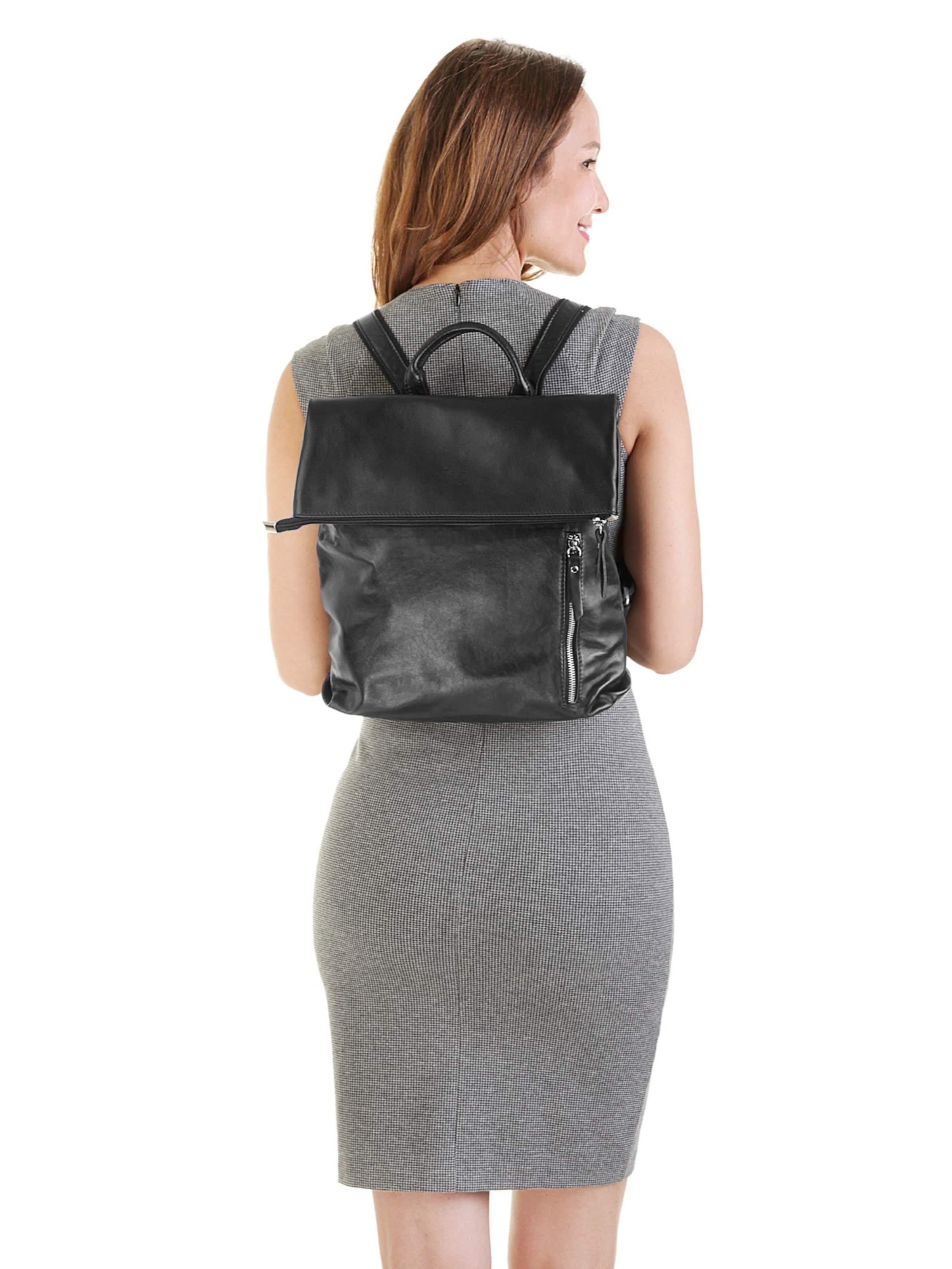 Cluty Rucksack‌‌ in Schwarz: Vorderseite