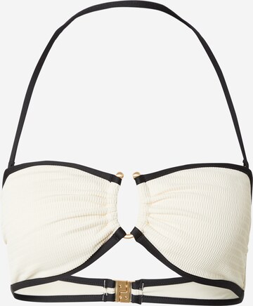 Bustier Hauts de bikini Seafolly en beige : devant