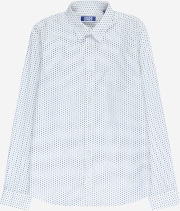 Coupe regular Chemise 'JOE' Jack & Jones Junior en blanc : devant