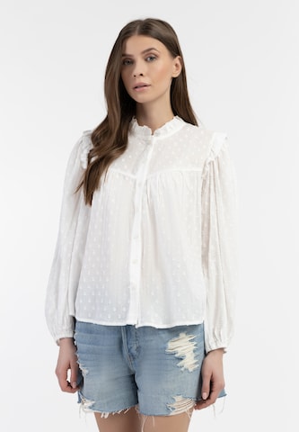 DreiMaster Vintage Blouse in White: front