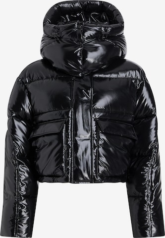 Calvin Klein Jeans Winter Jacket in Black: front