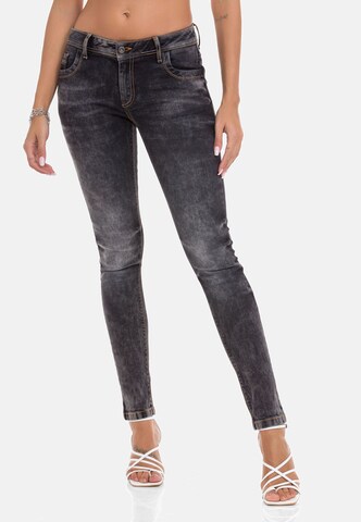 Coupe slim Jean CIPO & BAXX en gris