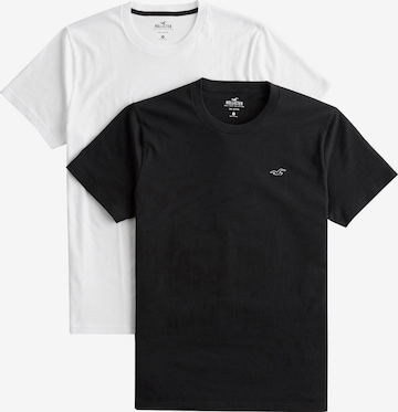 HOLLISTER Regularny krój Koszulka w kolorze czarny: przód