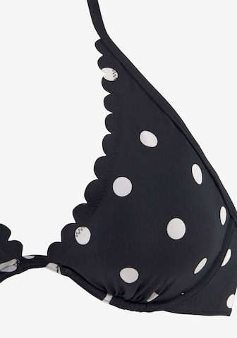 LASCANA - Triángulo Top de bikini en negro