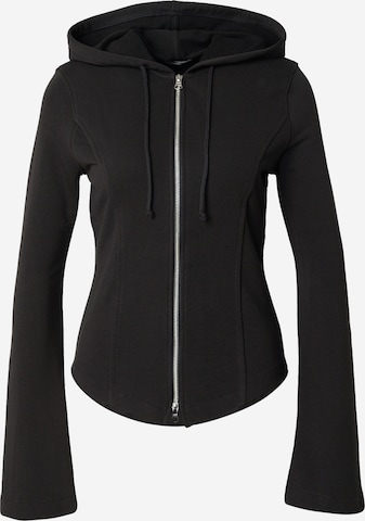 Veste de survêtement Monki en noir : devant