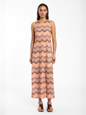 Ana Alcazar Jurk 'Dioni' in Oranje: voorkant