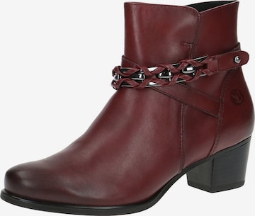 CAPRICE Ankle Boots in Red: front