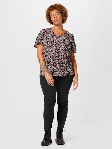 ONLY Carmakoma Shirt 'LUX CELI' in Black