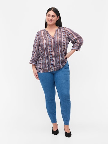 Zizzi Skinny Jeggings 'ALMA' in Blau: predná strana