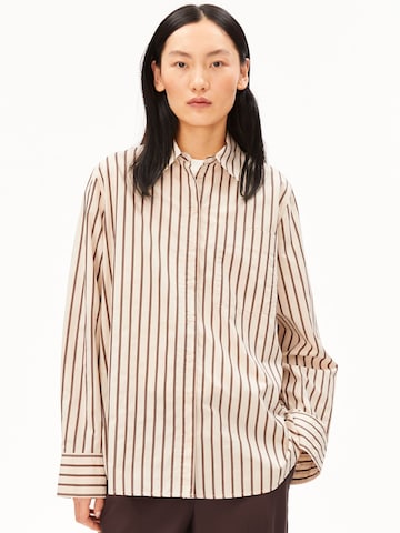 ARMEDANGELS Blouse in Beige: front