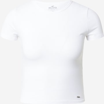 T-shirt HOLLISTER en blanc : devant