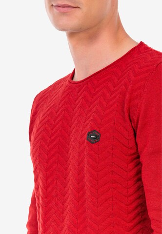 Pull-over CIPO & BAXX en rouge