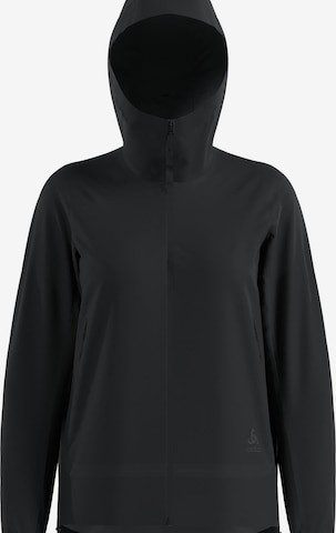 ODLO Sportjas 'ESSENTIAL 2.5L WATERPROOF' in Zwart: voorkant