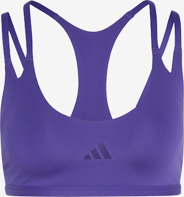 ADIDAS PERFORMANCE Sport-BH 'Optime Workout' in Lila: Vorderseite