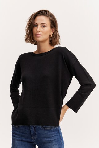 Fransa Sweater 'Alma' in Black: front