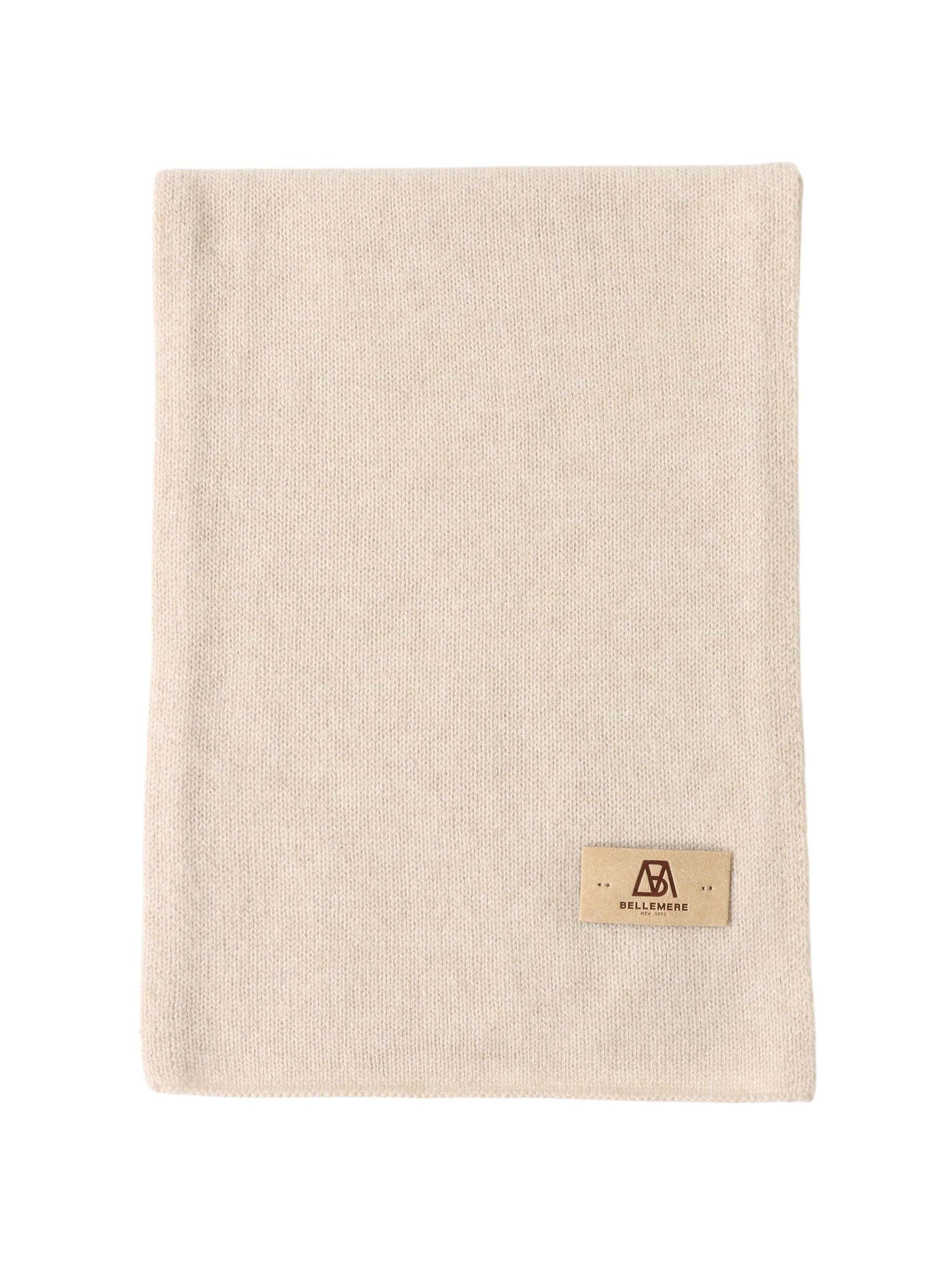 BELLEMERE NEW YORK Scarf 'Pure Cashmere Scarf' in Beige: front