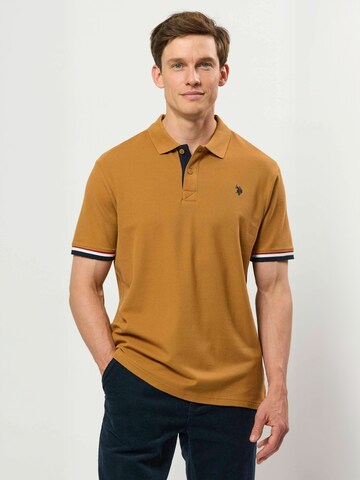 U.S. POLO ASSN. Regularny krój Koszula ' UMMeo ' w kolorze brązowy: przód