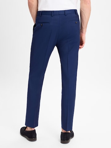 Digel Regular Pleated Pants 'Per-V' in Blue