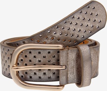 Leslii Belt 'Square' in Gold: front