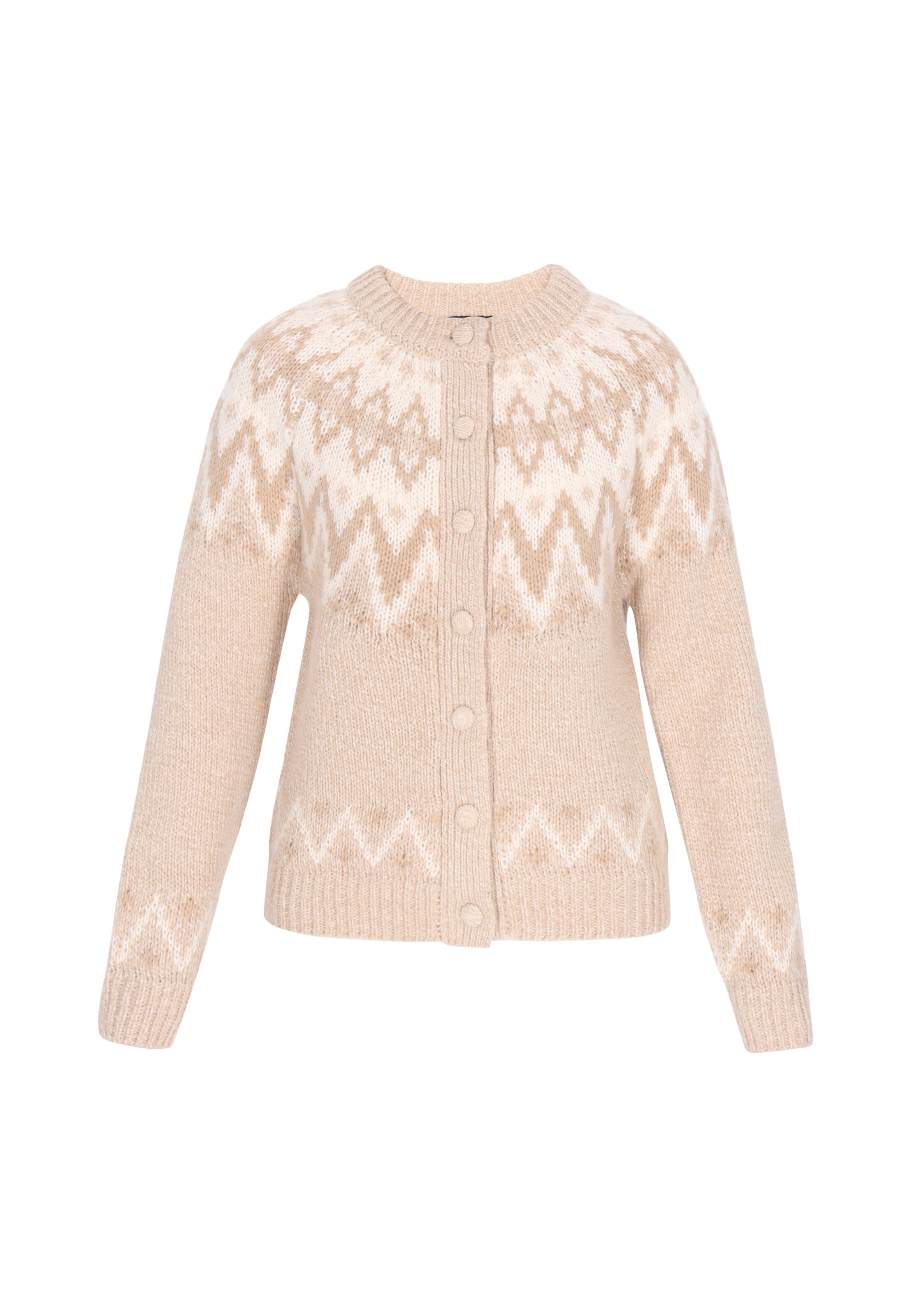 Kardiganas 'Vintage' iš DreiMaster Vintage, spalva – smėlio spalva / kremo / kupranugario, Prekių apžvalga