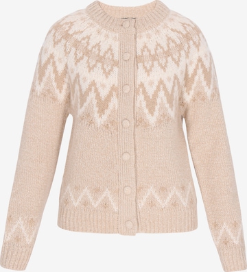 DreiMaster Vintage Gebreid vest 'Vintage' in Beige: voorkant