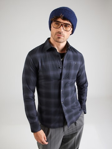 G-STAR - Slim Fit Camisa 'Bristum 2.0' em preto: frente