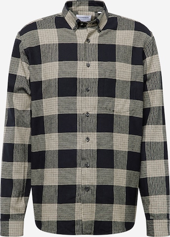 Lindbergh Regular fit Button Up Shirt in Black: front