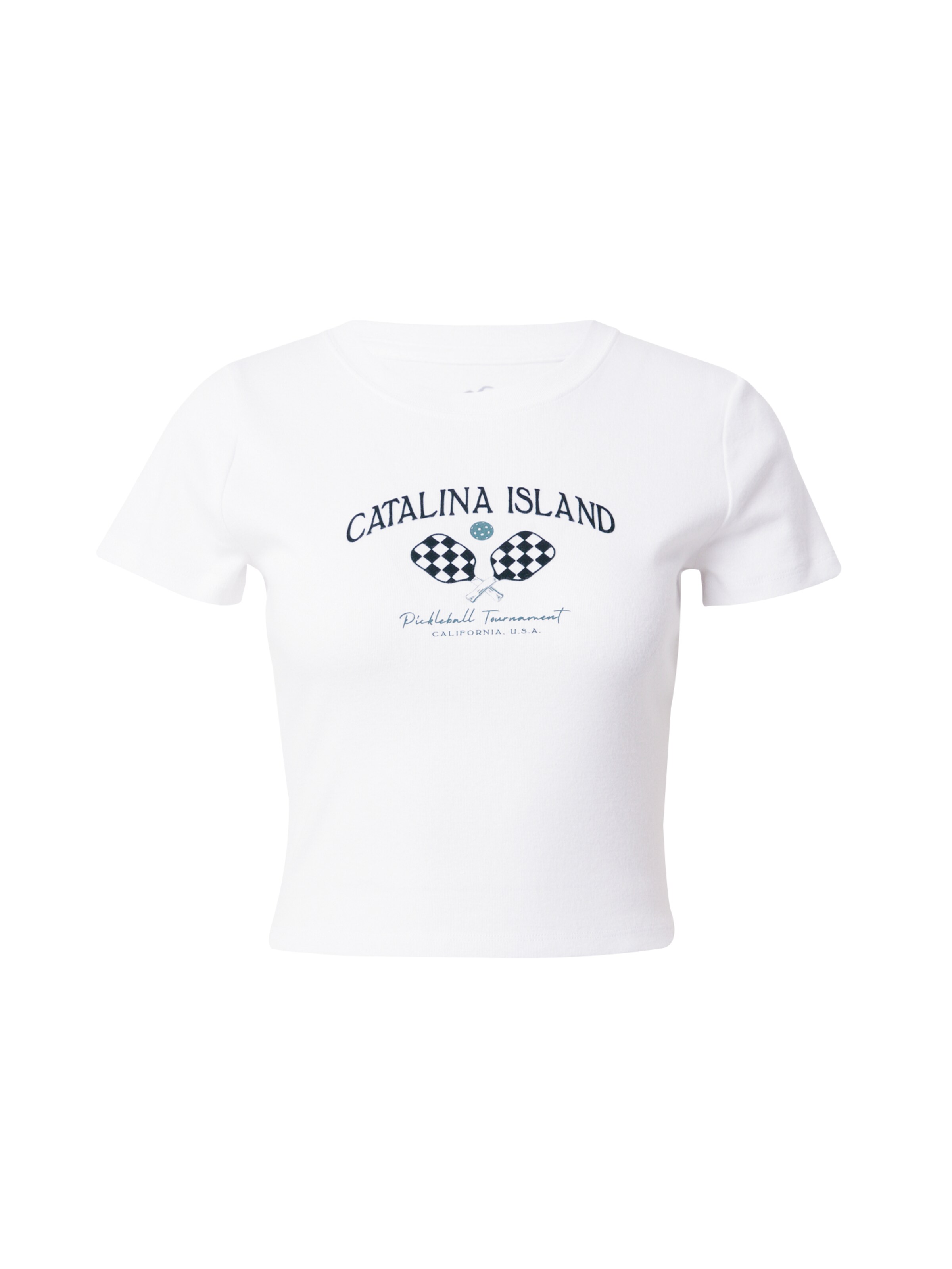 Maglietta 'AMALFI' di HOLLISTER in bianco: frontale