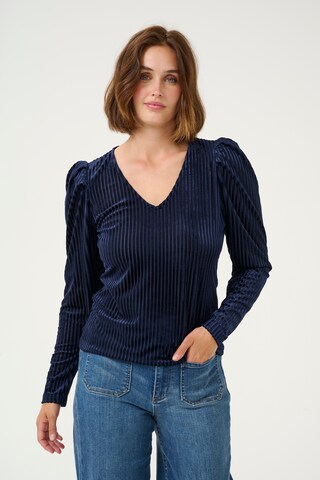 Kaffe Bluse 'Caca' i blå: forside