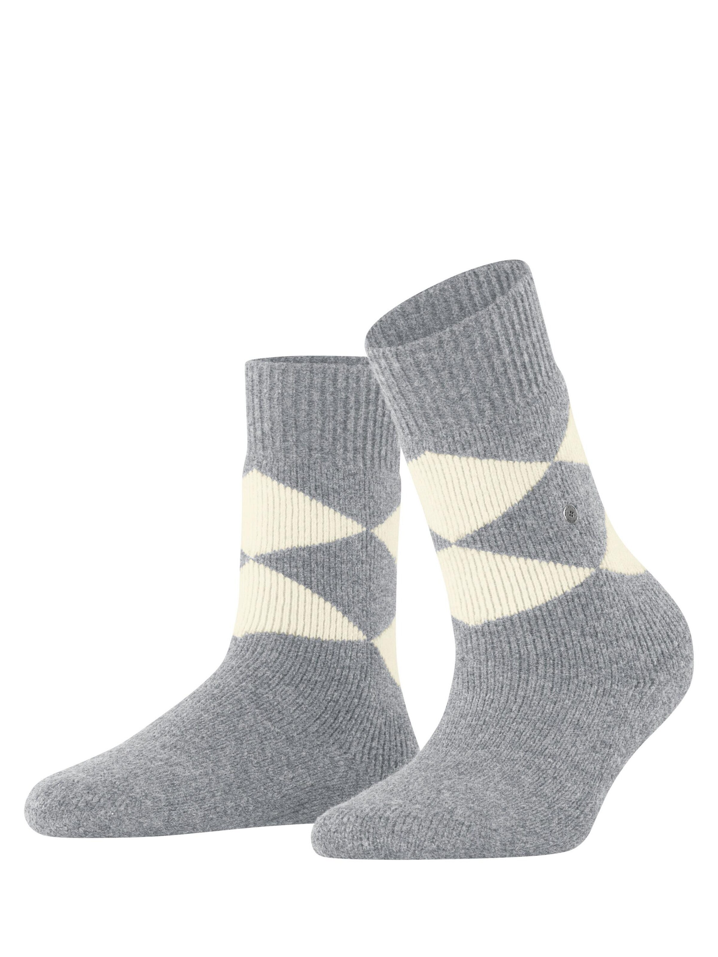 BURLINGTON Socken 'Cosy Argyle'‌‌‌ in Grau: Vorderseite