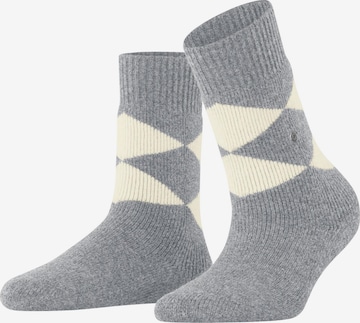 BURLINGTON Socken 'Cosy Argyle' in Grau: Vorderseite