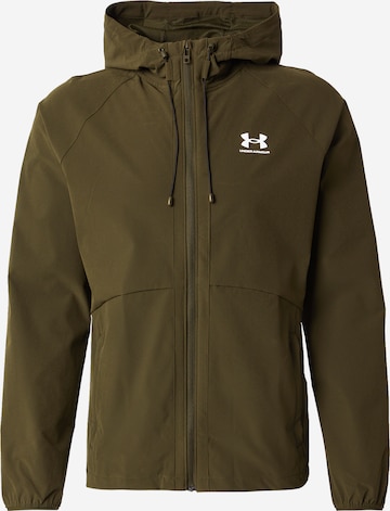 UNDER ARMOUR Спортивная куртка в Зеленый: спереди
