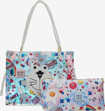 MYMO Шоппер 'Pop Eyetheme' в Синий: спереди