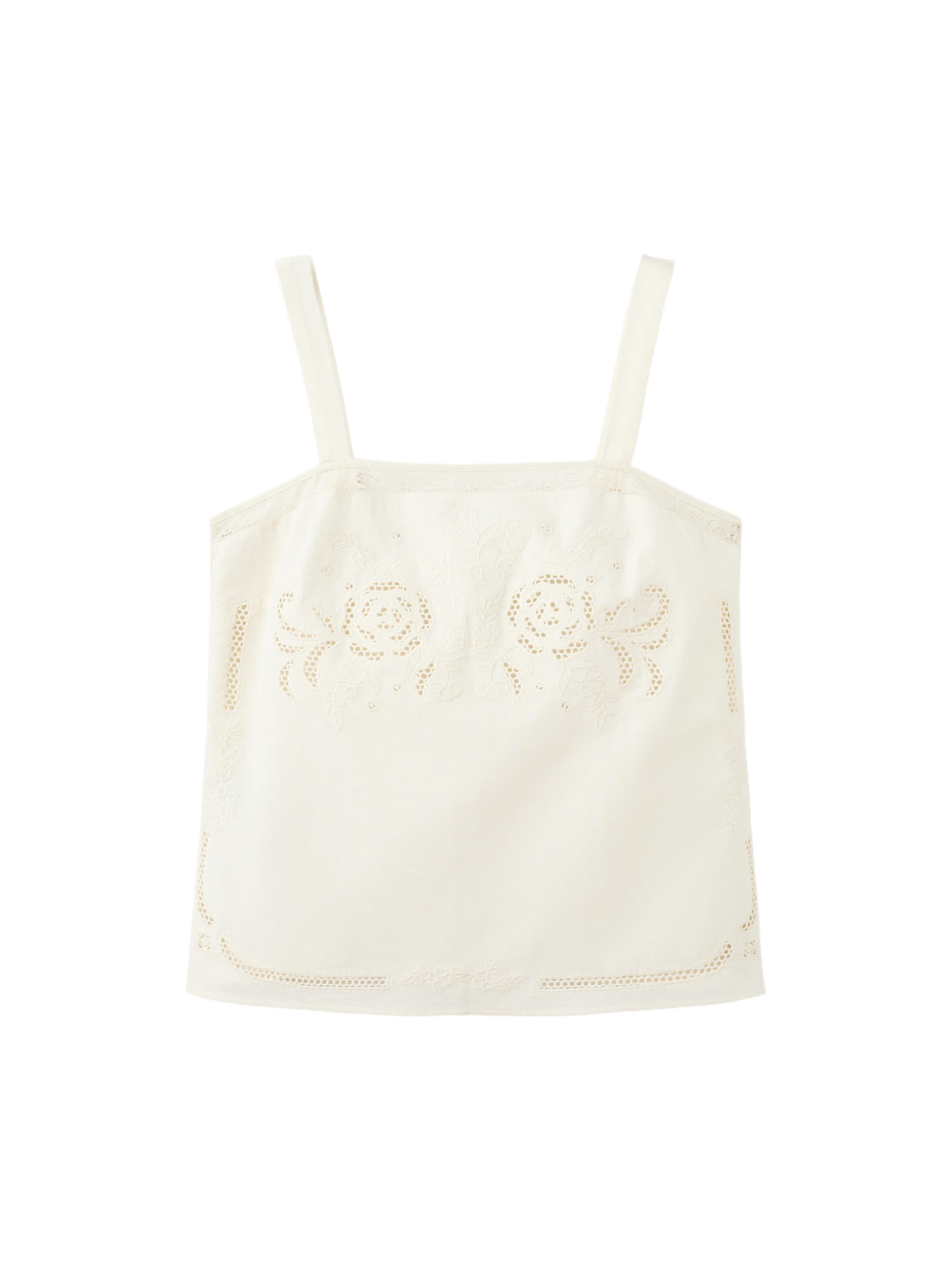 MANGO Top 'Daria' – bílá: přední strana