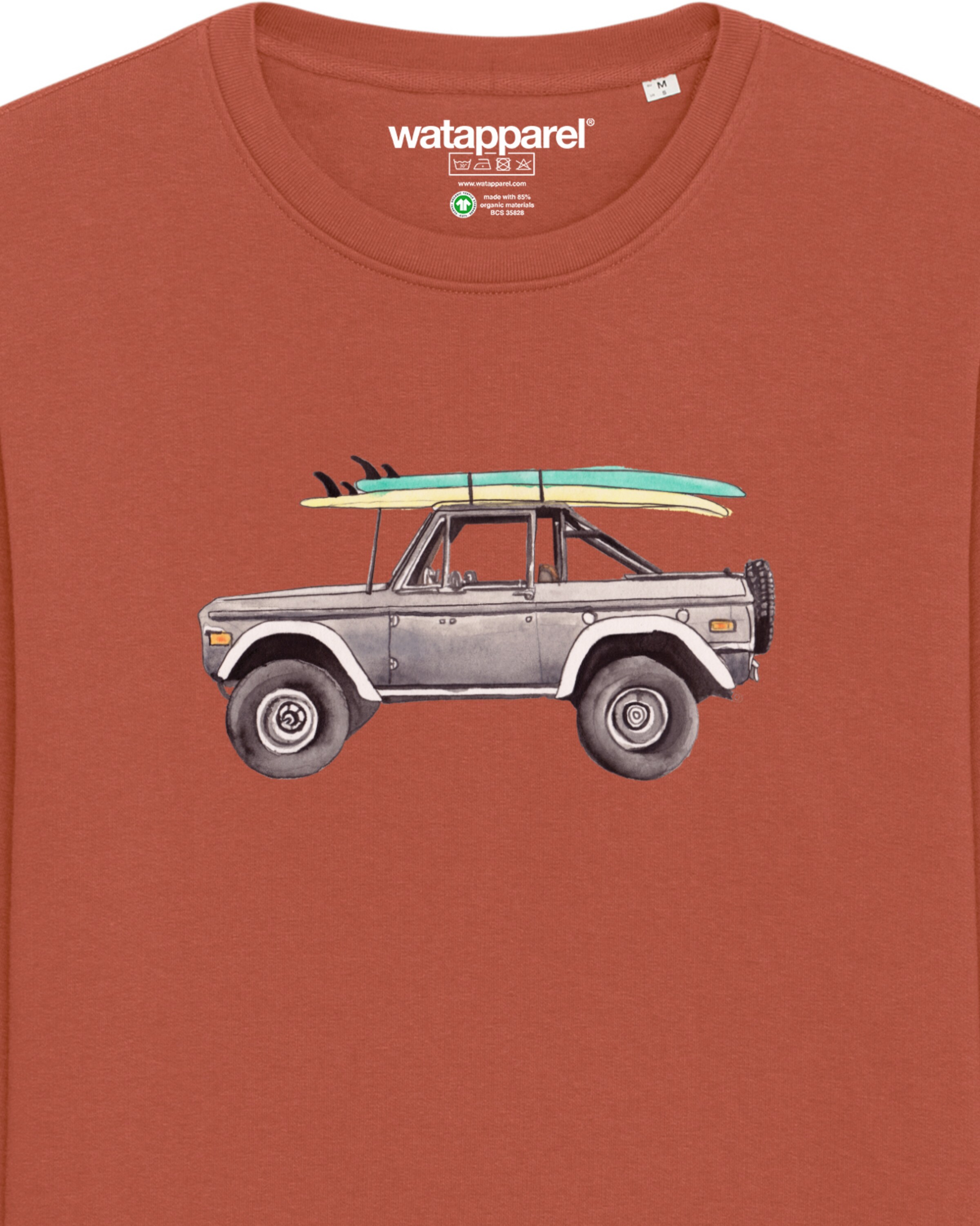 Sweat-shirt 'Surf Pickup' Watapparel en marron