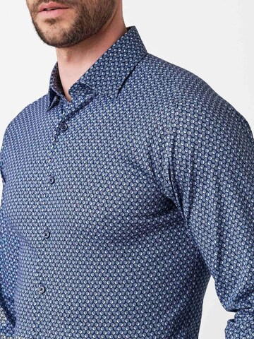 DESOTO Slim fit Button Up Shirt in Blue
