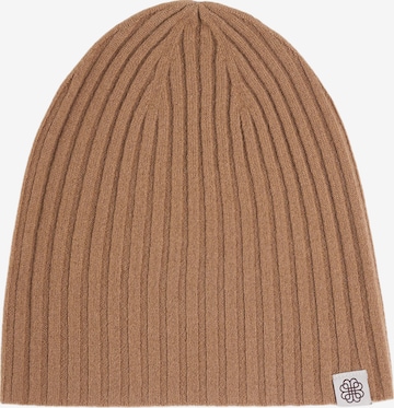 GOBI Cashmere Mütze 'Unisex Cashmere Rib Knit Hat' in Beige: Vorderseite