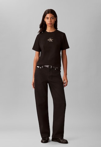 Calvin Klein JeansMajica 'CLASSIC' - crna boja: prednji dio