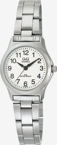 Q&Q Analog Watch in Silver: front