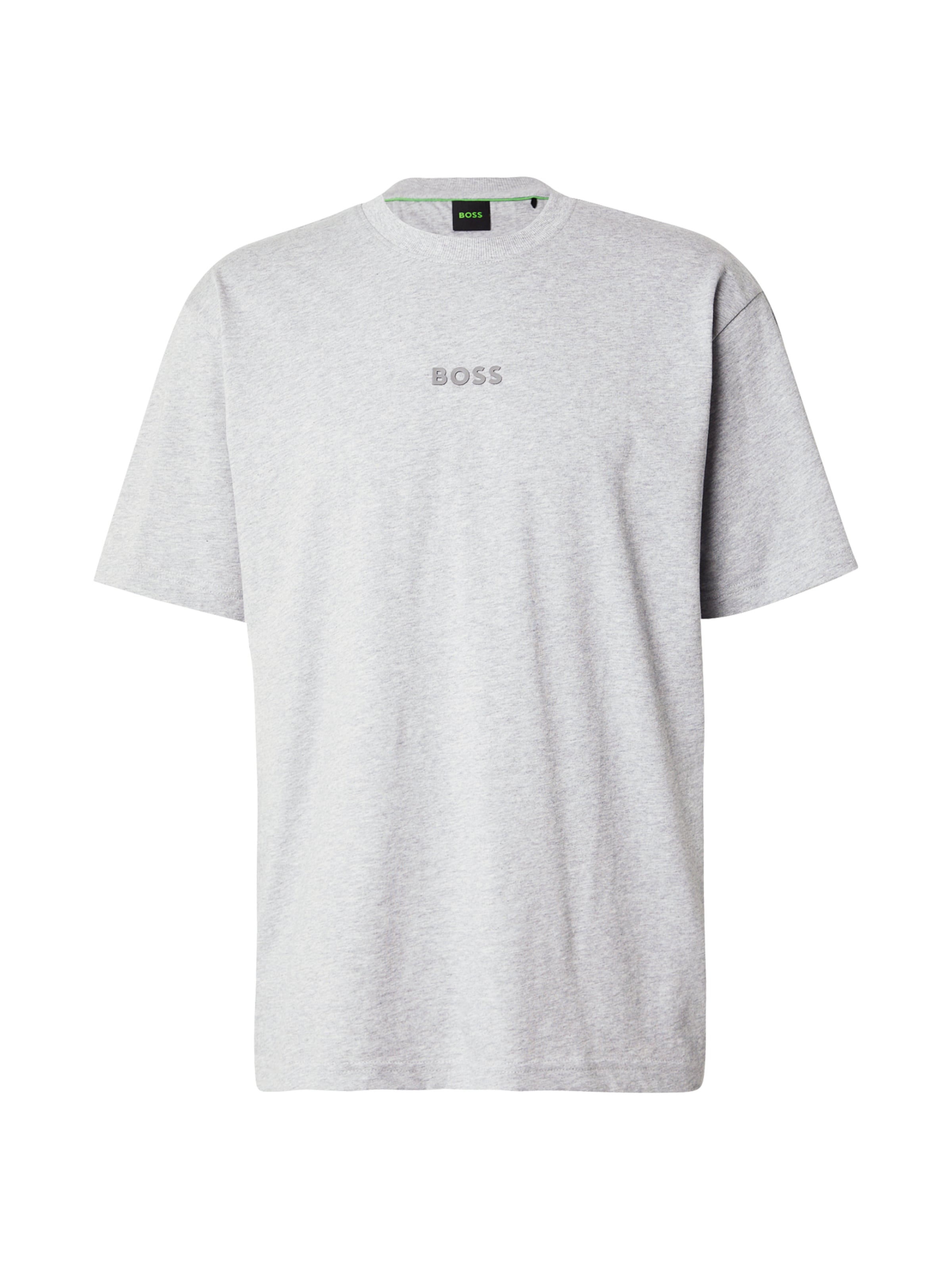 BOSS Тениска в сиво: отпред