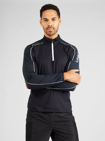 Calvin Klein Sport Αθλητική μπλούζα φούτερ σε μαύρο: μπροστά